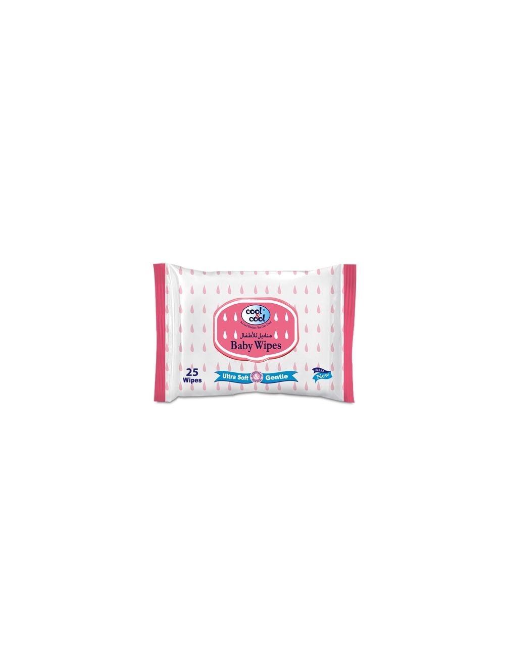 Cool & Cool Baby Wipes 25's (Travel Pack)